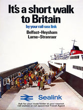 Ireland Co Antrim - Belfast To Heysham Larne To Stranrear Ferry (UF) 70x100